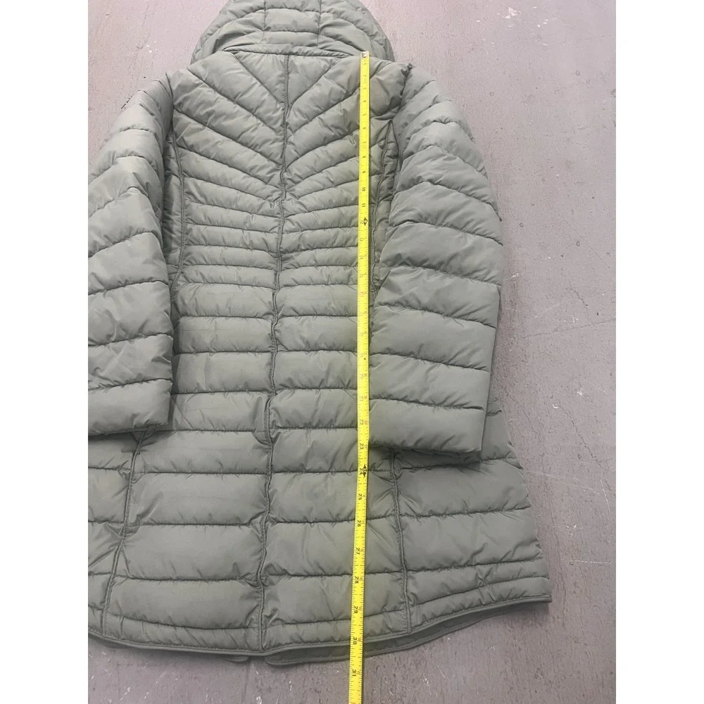 Michael Kors Puffer Jacket Women's Small Gray Ultra Lightweight Full Zip Outdoor